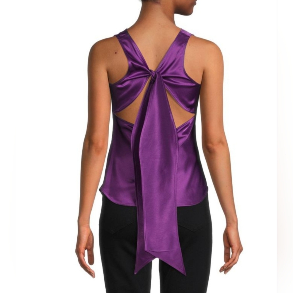 Polo Ralph Lauren Satin Bow-Back Sleeveless Top